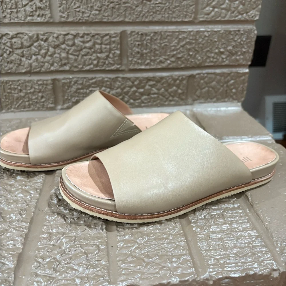 J. Jill Cream Leather Mules - Picture 2 of 3